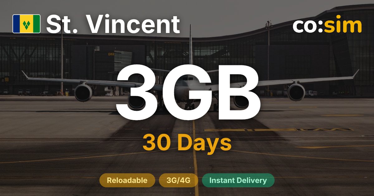 Saint Vincent & Grenadines eSIM — 3GB