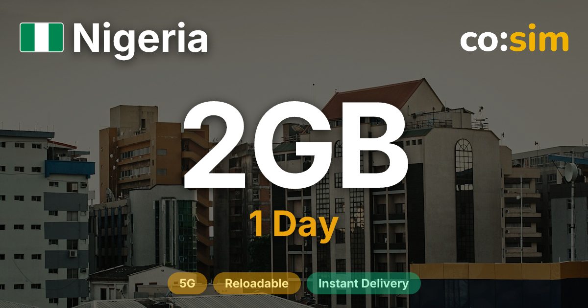 Nigeria eSIM — 2GB+∞