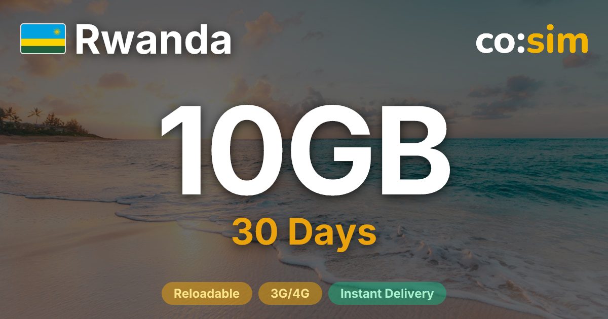 Rwanda eSIM — 10GB