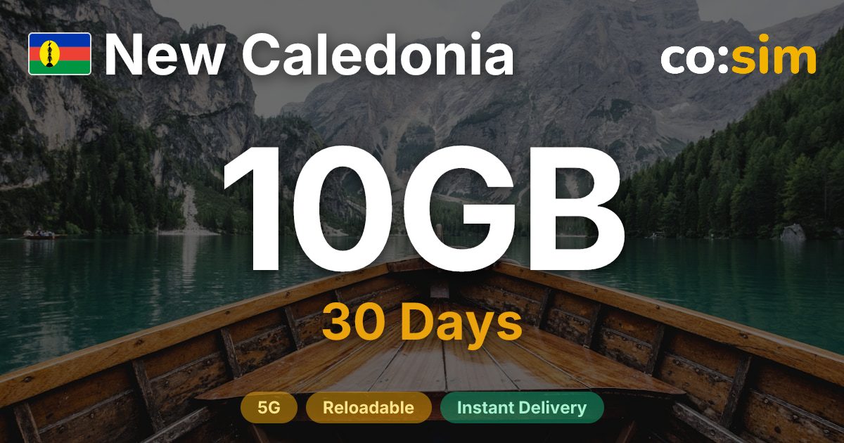뉴칼레도니아 eSIM — 10GB
