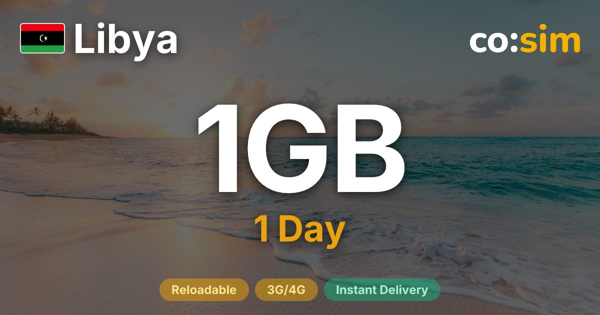 Libye eSIM — 1GB+∞