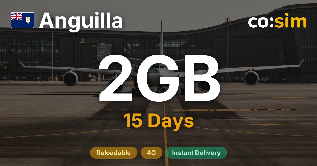 Anguilla eSIM — 2GB
