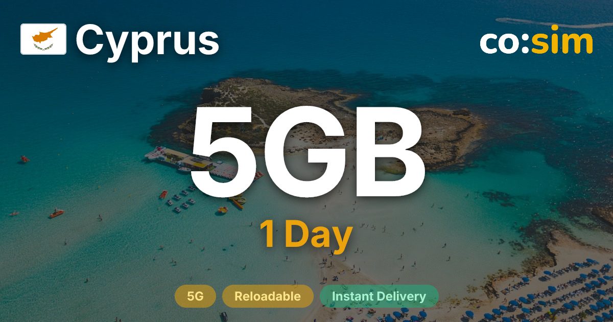 Zypern eSIM — 5GB+∞