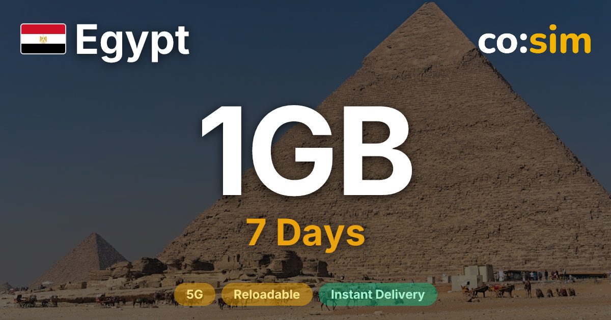 Egypt eSIM — 1GB