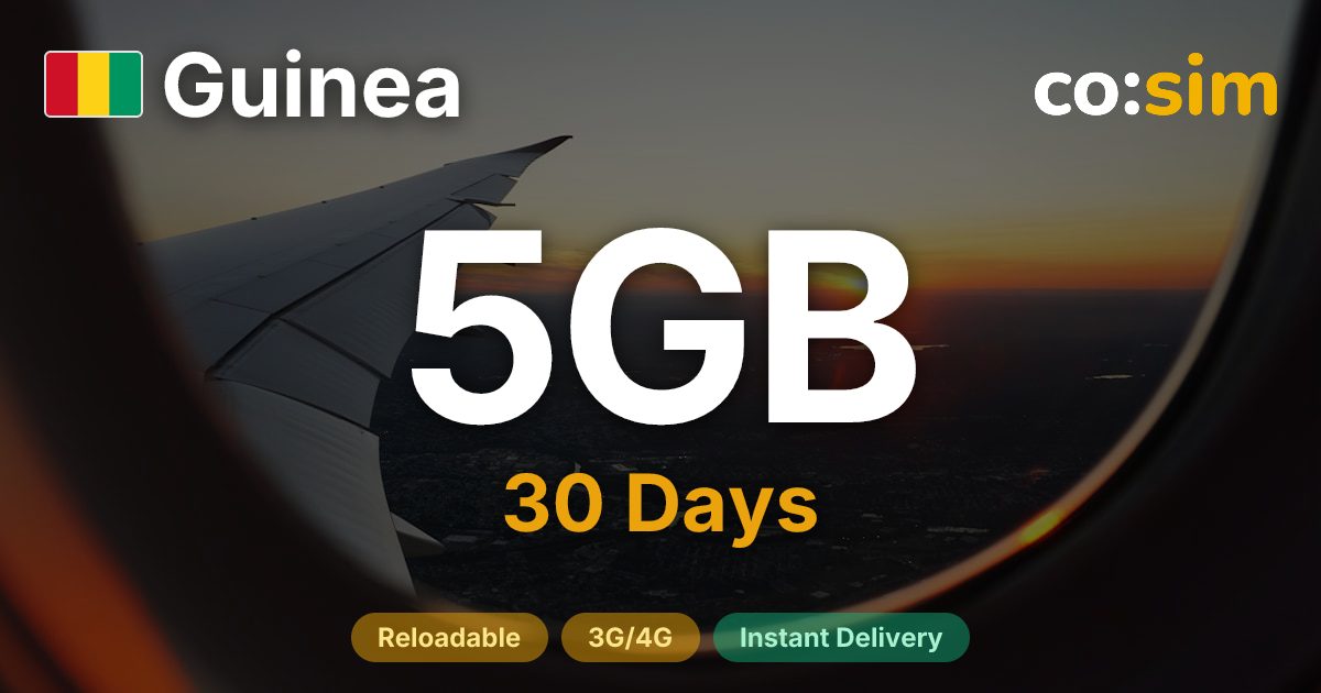 Guinea eSIM — 5GB