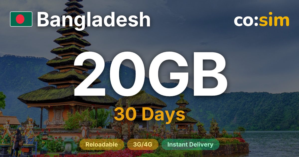 Bangladesh eSIM — 20GB