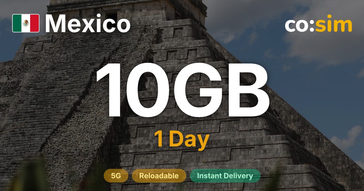 Mexico eSIM — 10GB+∞