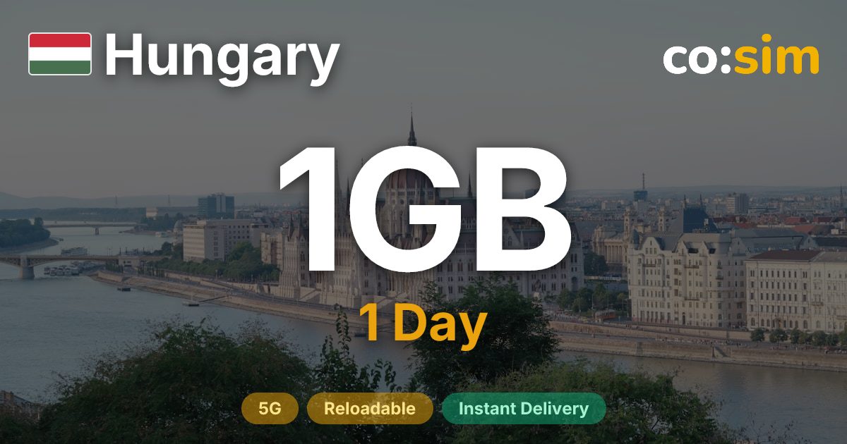 Hungary eSIM — 1GB+∞