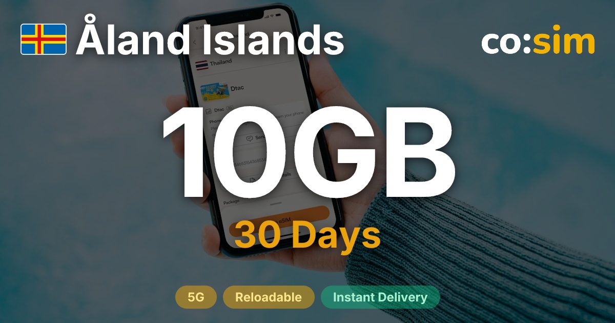 Islas Åland eSIM — 10GB