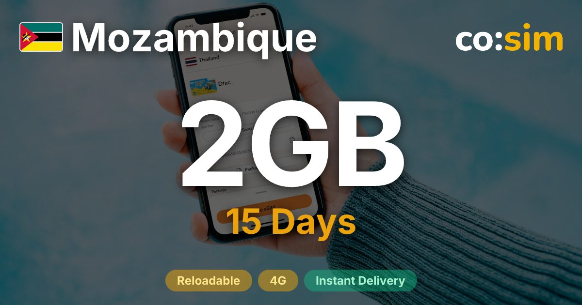 Mozambique eSIM — 2GB