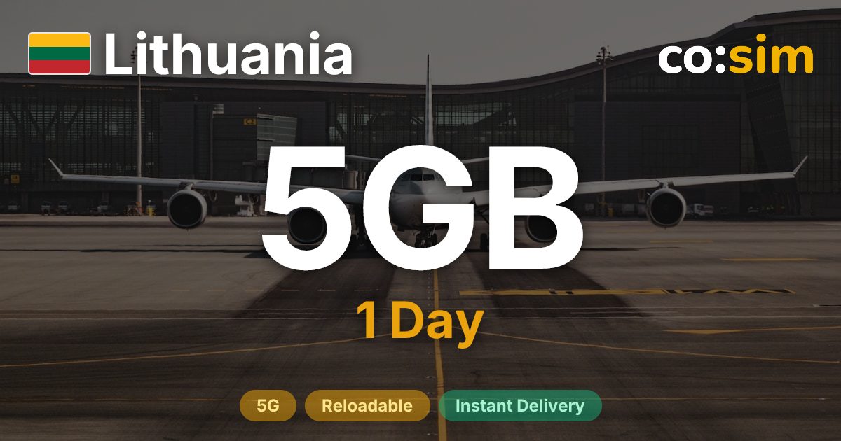 Lithuania eSIM — 5GB+∞