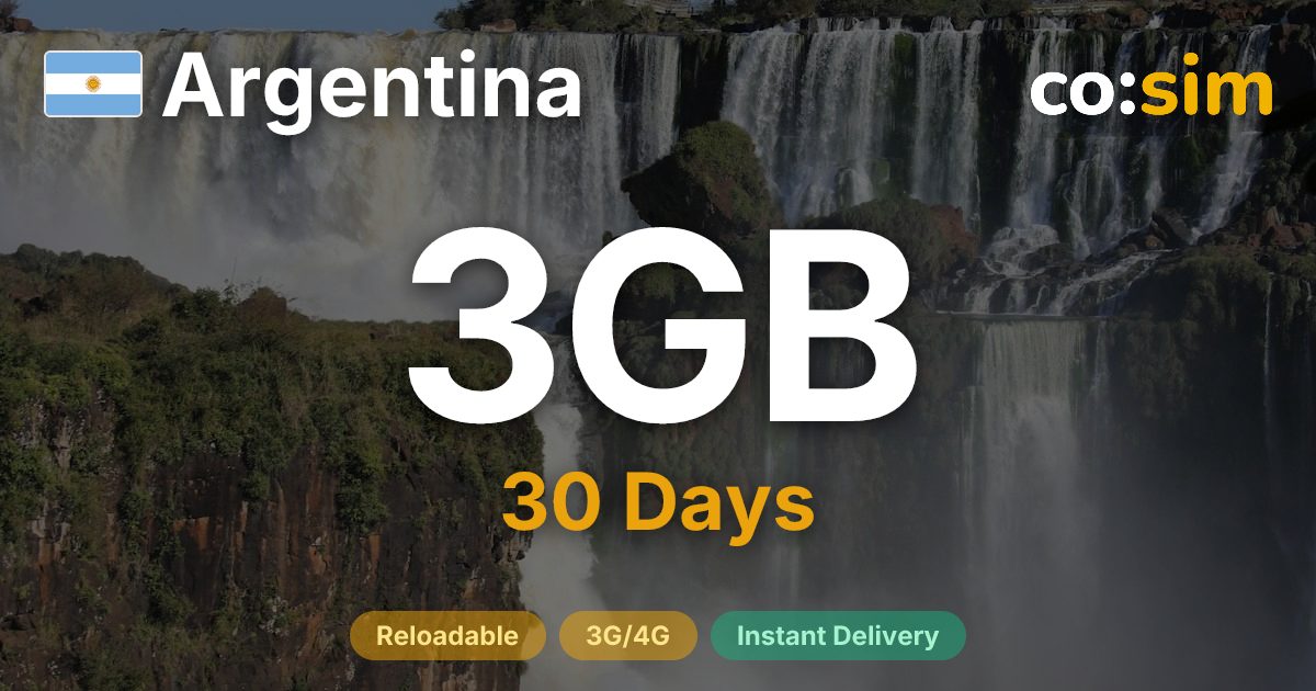Argentinien eSIM — 3GB