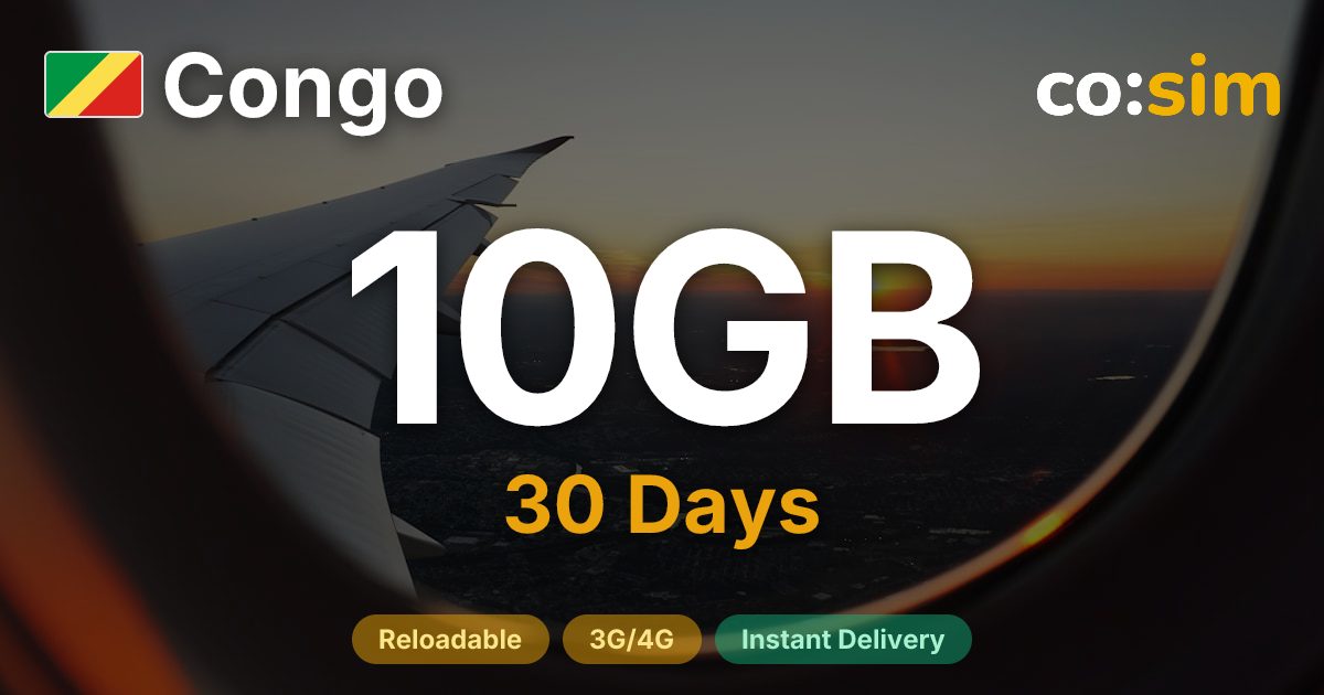 Congo eSIM — 10GB