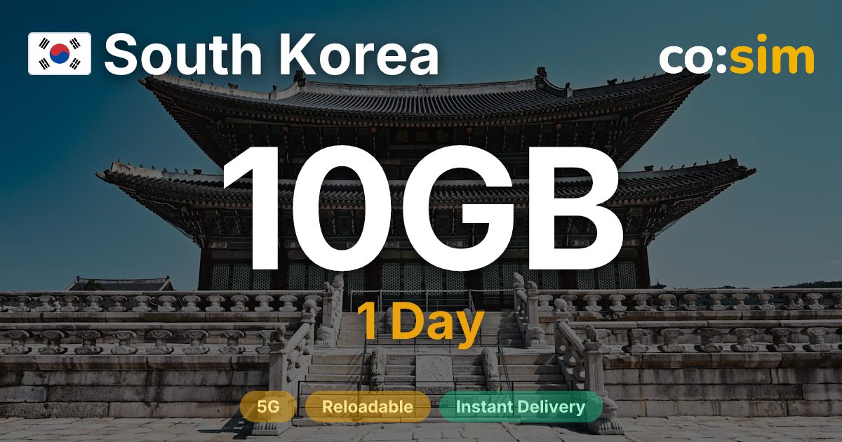 South Korea eSIM — 10GB+∞