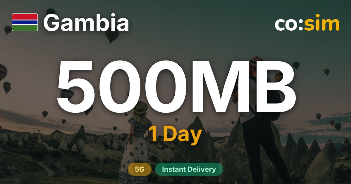 Gambie eSIM — 500MB+∞