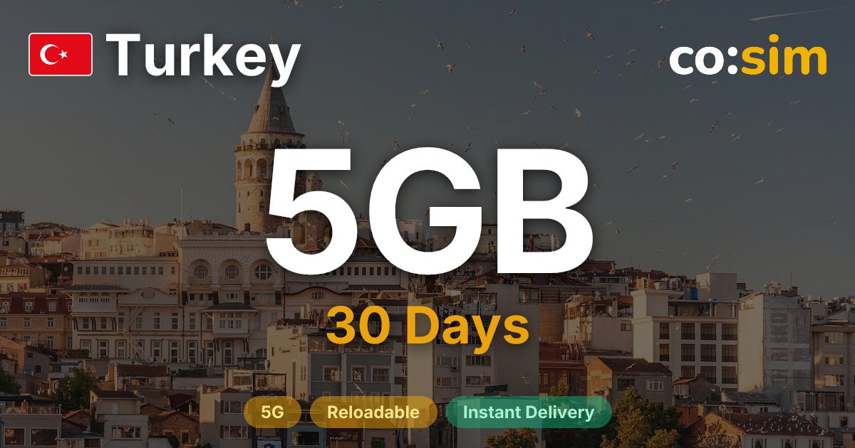 Turkey eSIM — 5GB