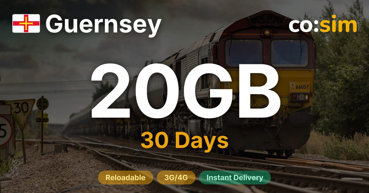 Guernsey eSIM — 20GB