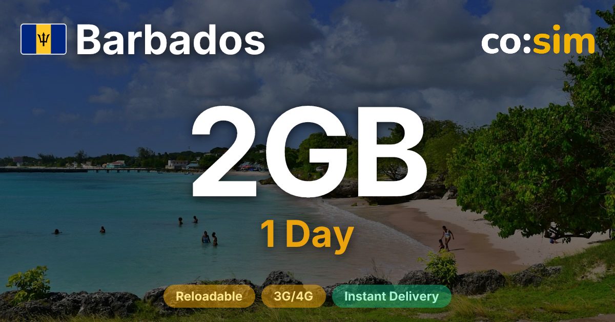 Barbade eSIM — 2GB+∞