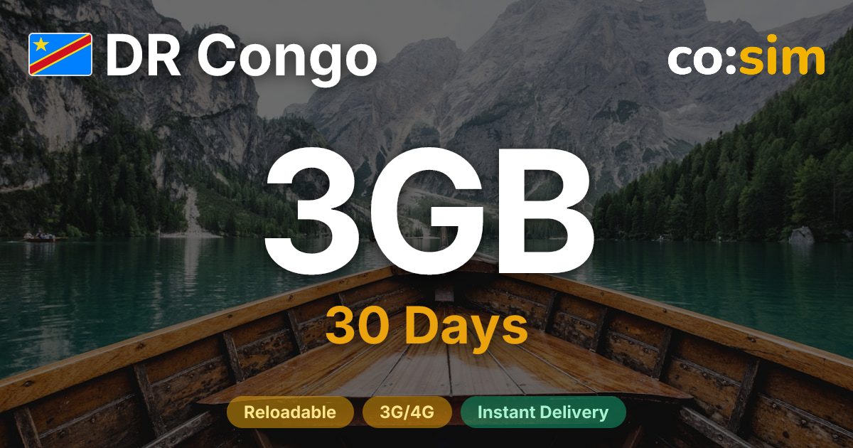 DR Congo eSIM — 3GB