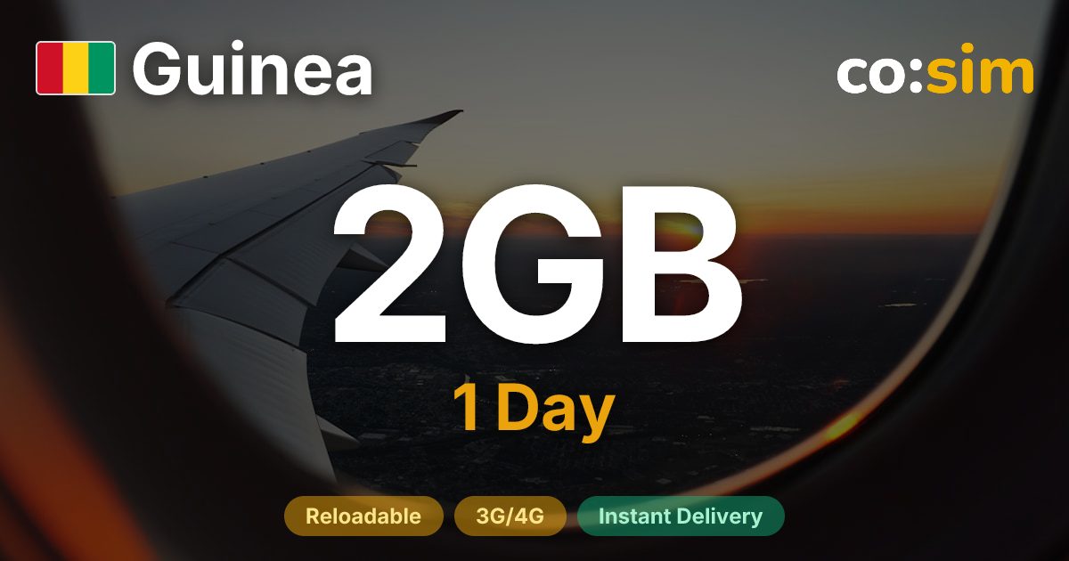 Guinée eSIM — 2GB+∞