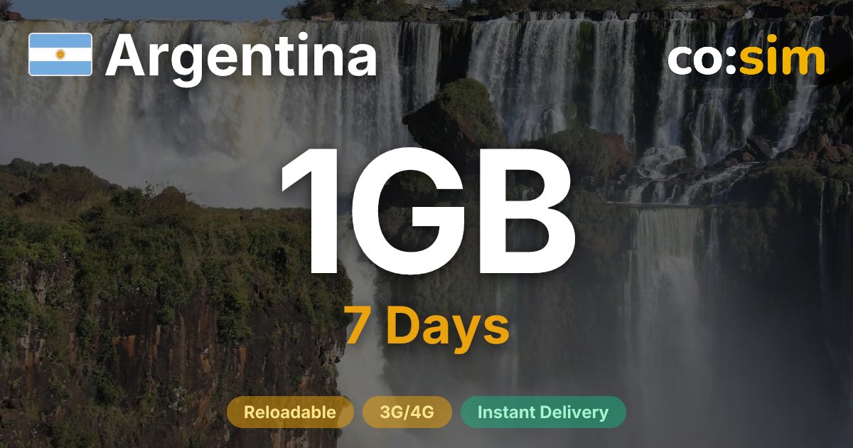 Argentinien eSIM — 1GB