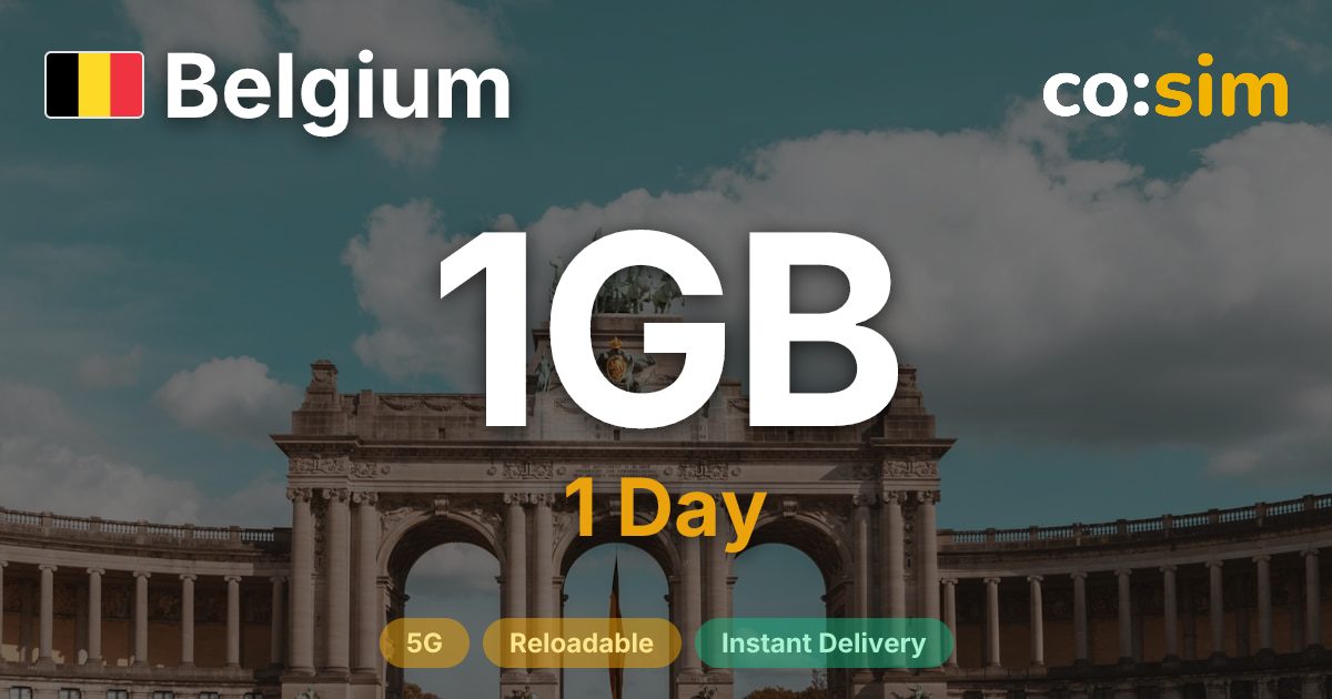 Belgium eSIM — 1GB+∞