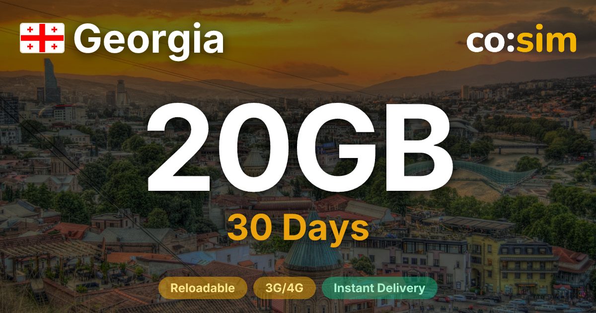 Georgia eSIM — 20GB