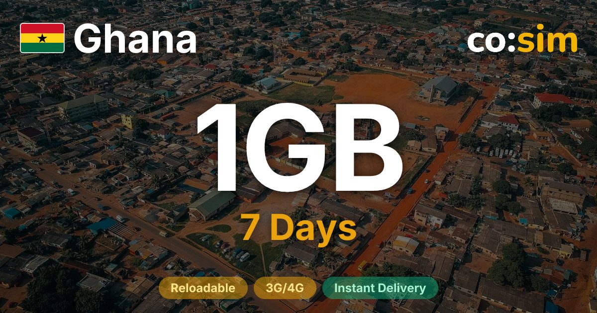 Ghana eSIM — 1GB