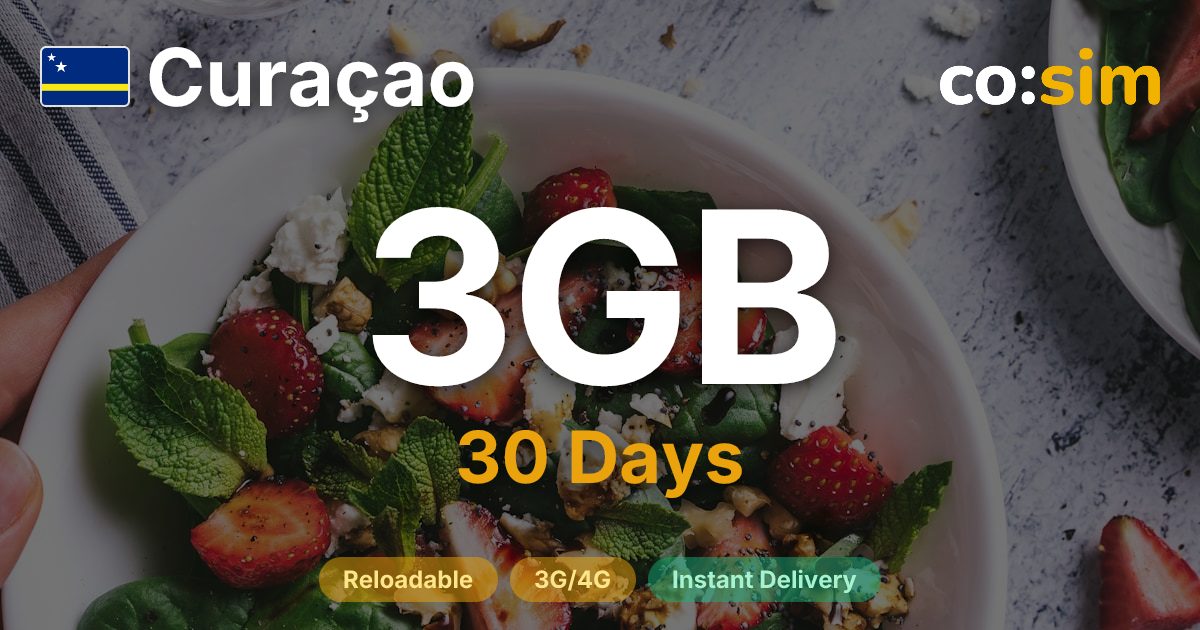 Curaçao eSIM — 3GB
