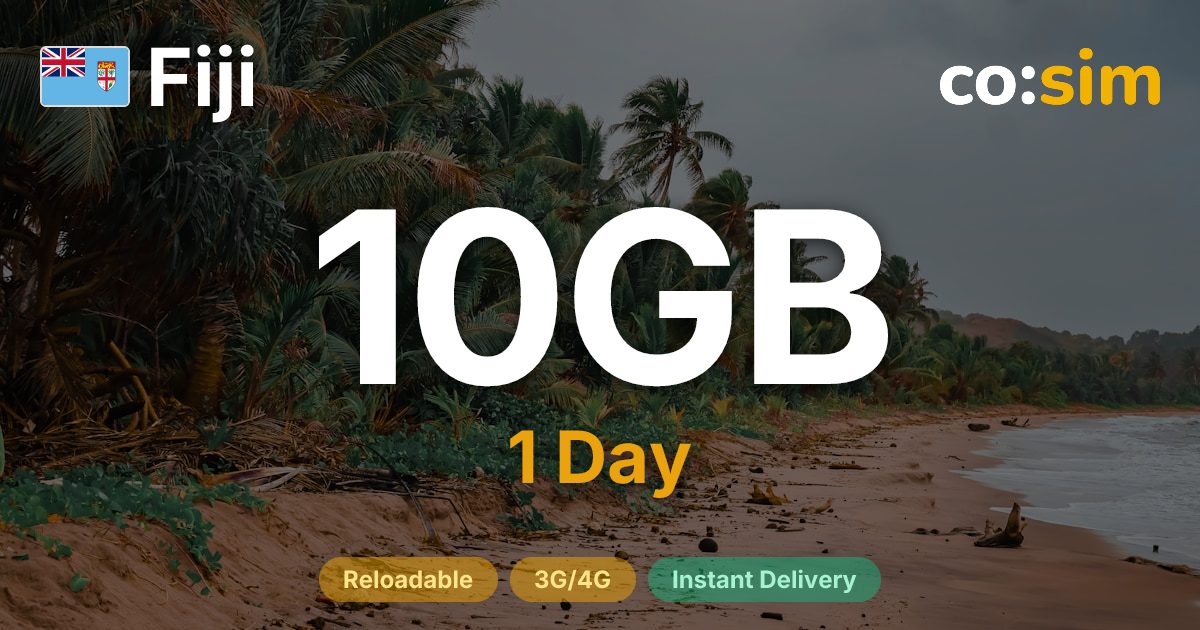 피지 eSIM — 10GB+∞