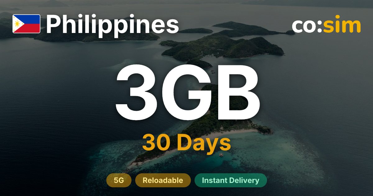 Philippinen eSIM — 3GB