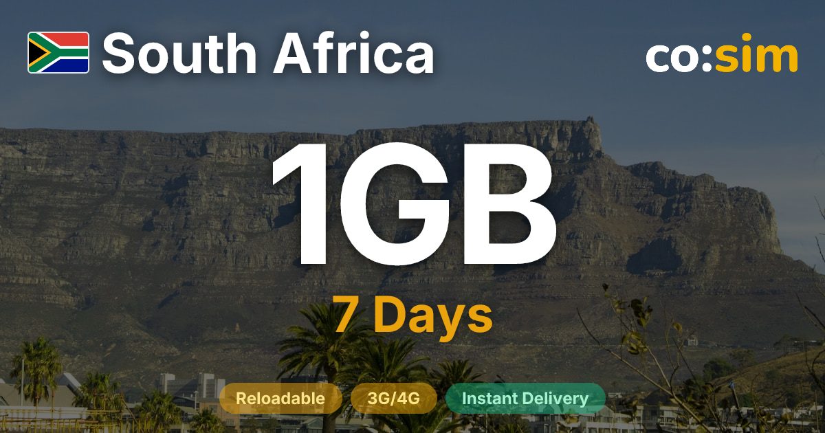 South Africa eSIM — 1GB