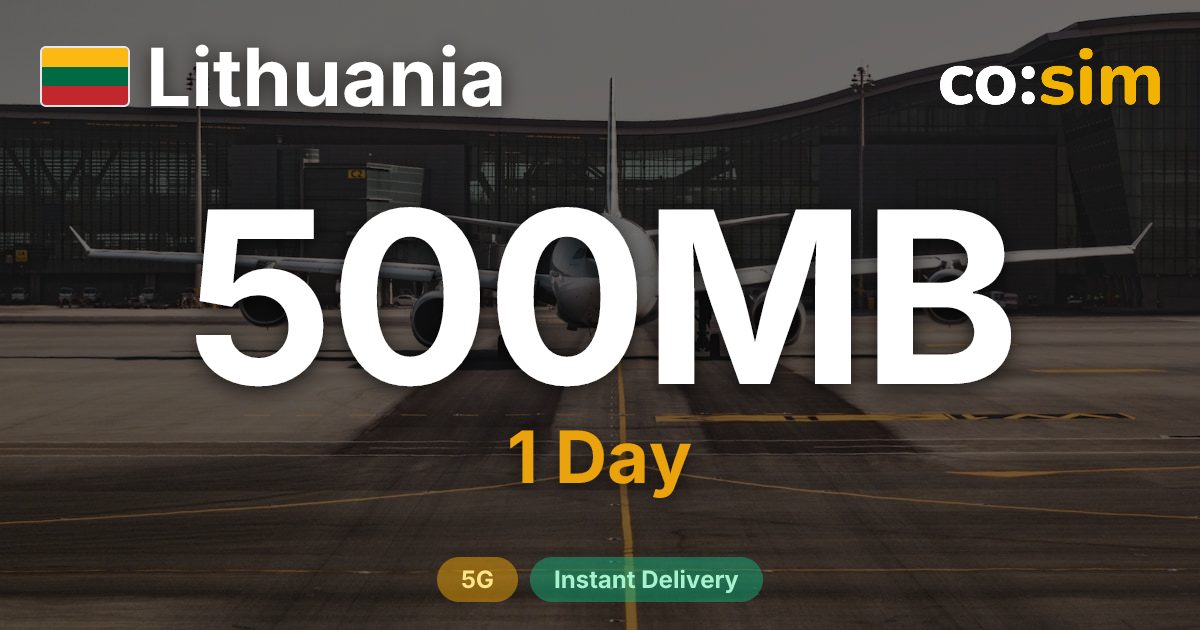Lithuania eSIM — 500MB+∞
