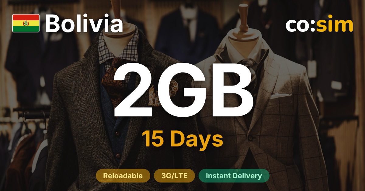 Bolivia eSIM — 2GB