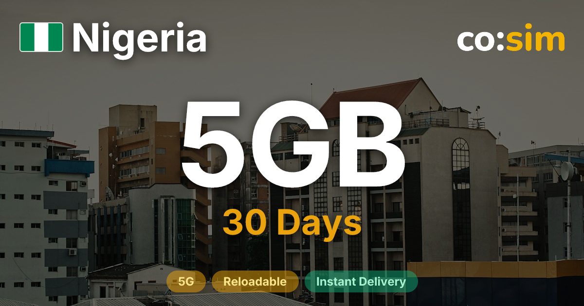 Nigeria eSIM — 5GB