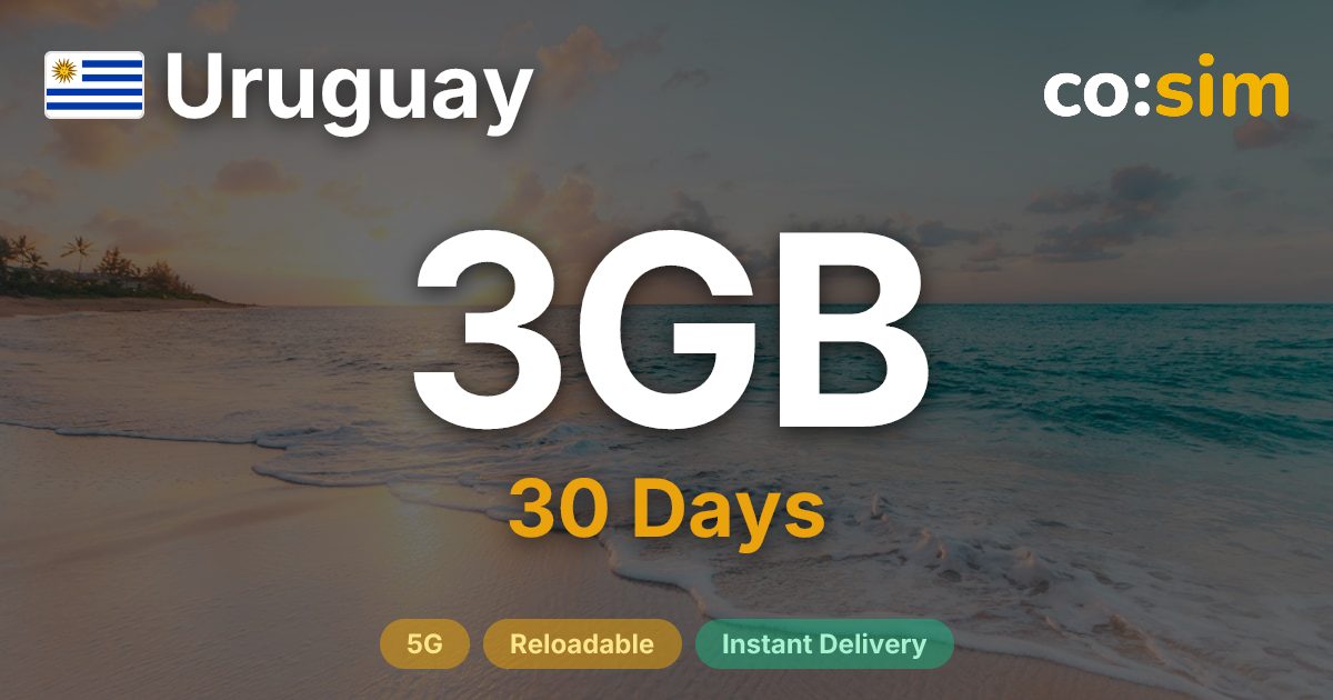 Uruguay eSIM — 3GB