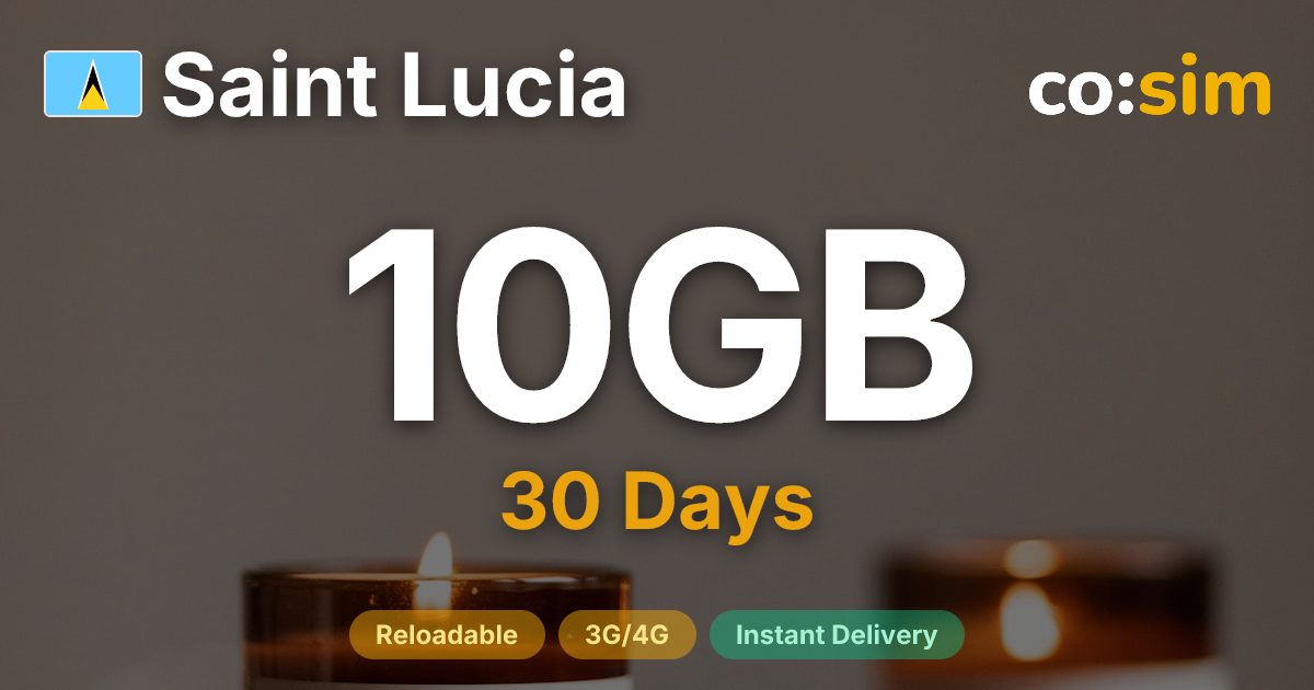 Saint Lucia eSIM — 10GB