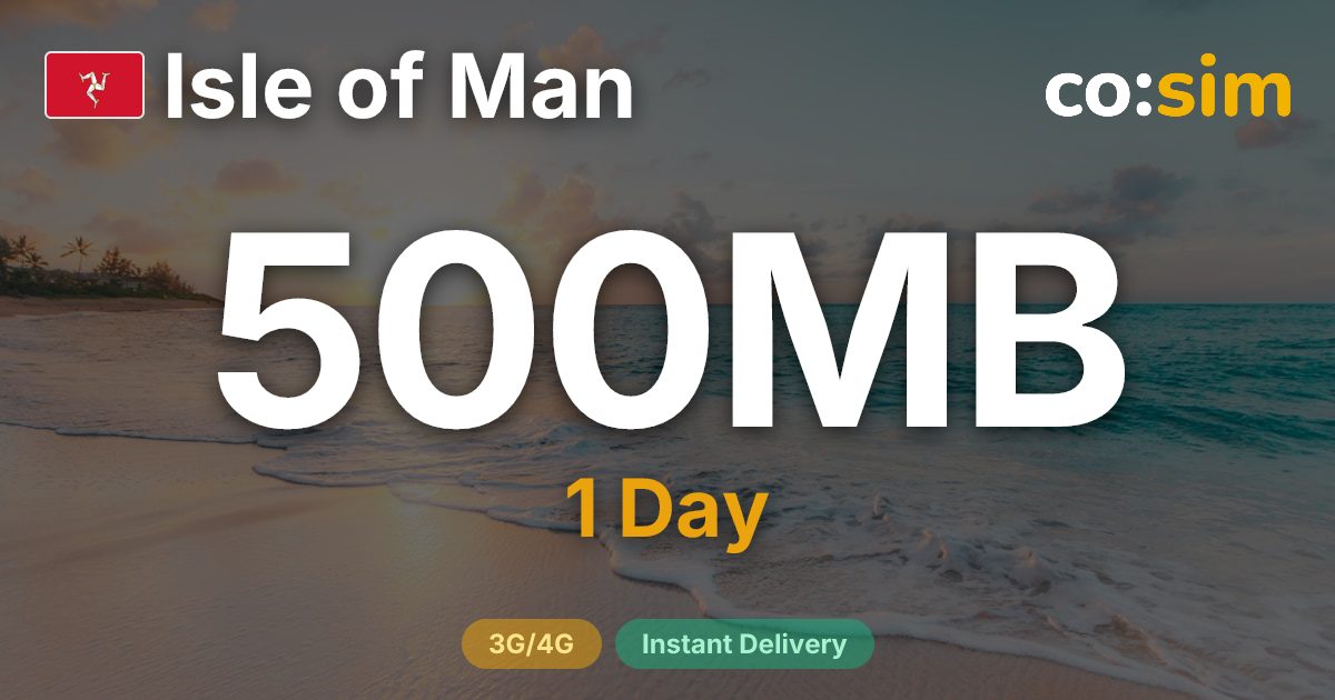 Isle of Man eSIM — 500MB+∞