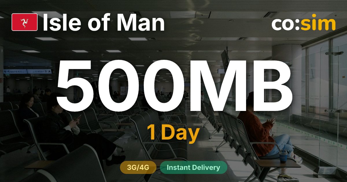 Isle of Man eSIM — 500MB+∞