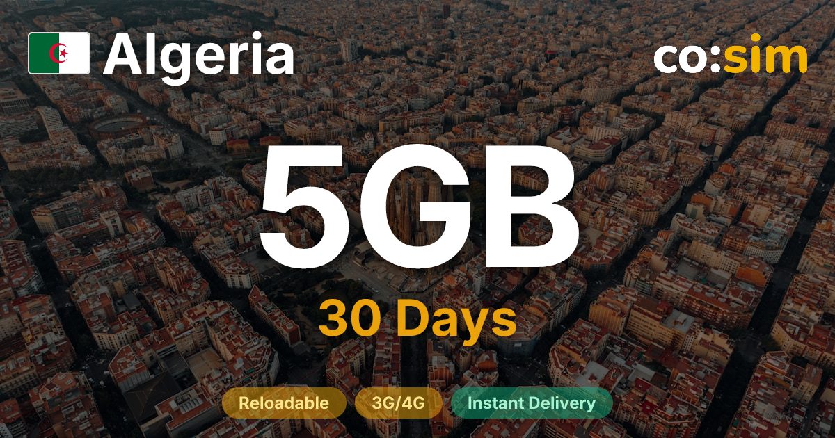 Algeria eSIM — 5GB