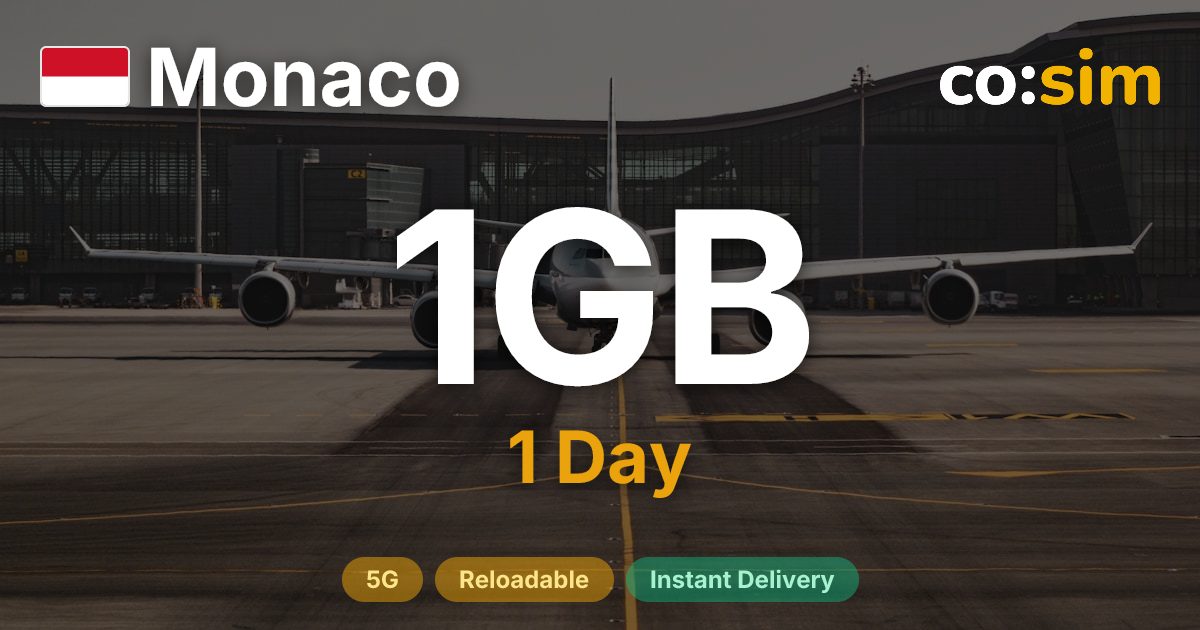 Monaco eSIM — 1GB+∞