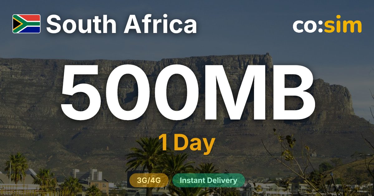 South Africa eSIM — 500MB+∞