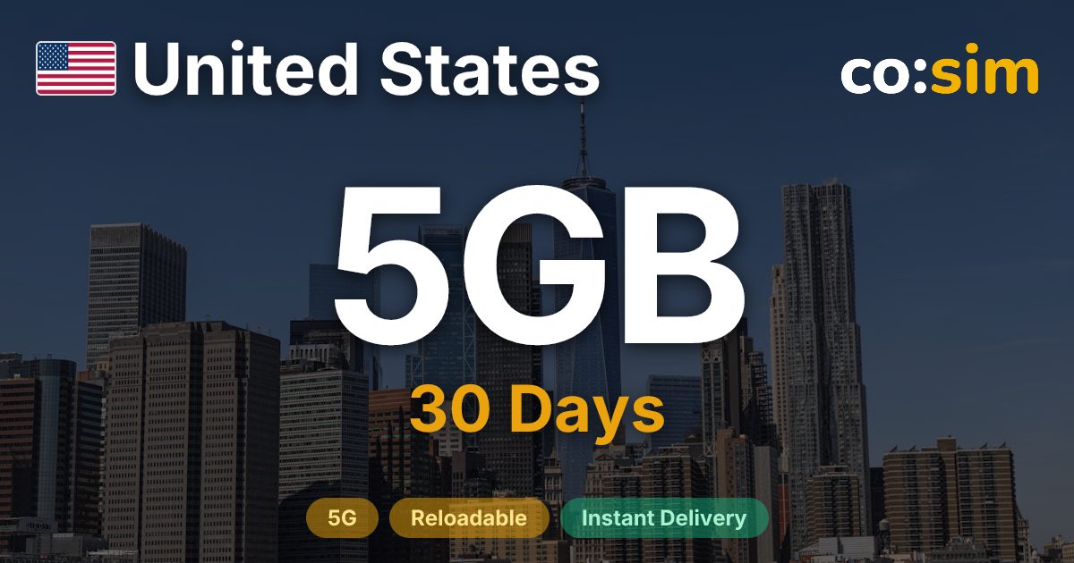 United States eSIM — 5GB