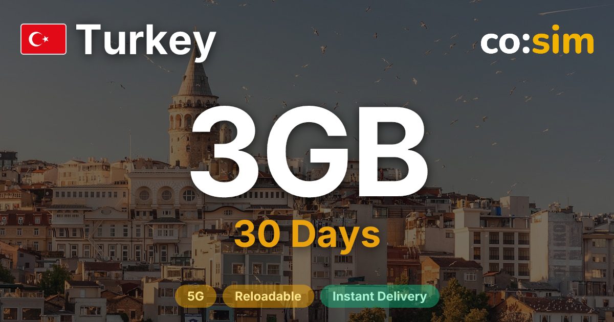 Turkey eSIM — 3GB