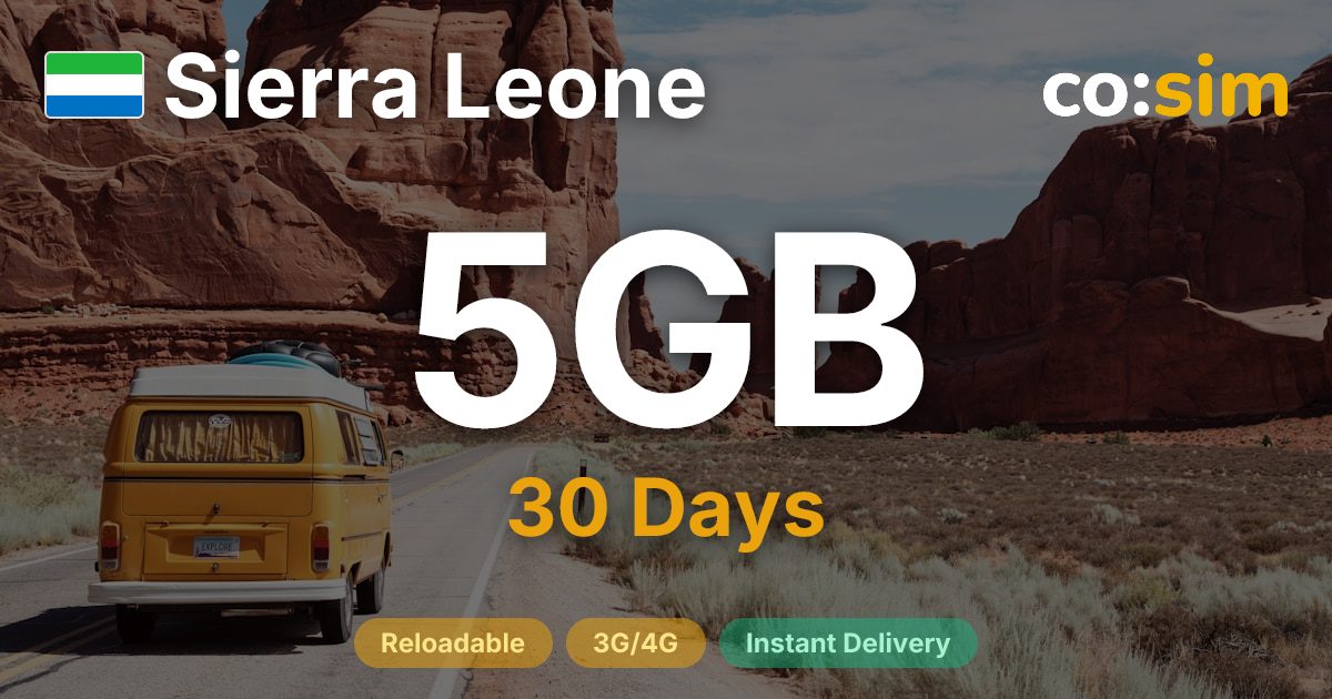 Sierra Leone eSIM — 5GB