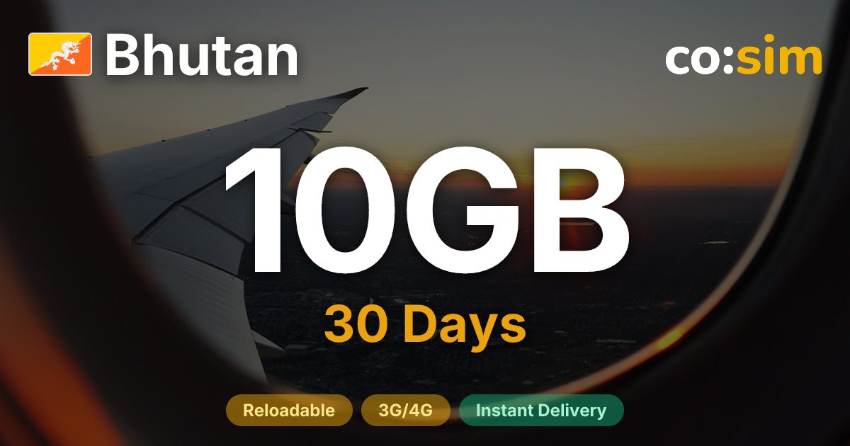 Bhutan eSIM — 10GB
