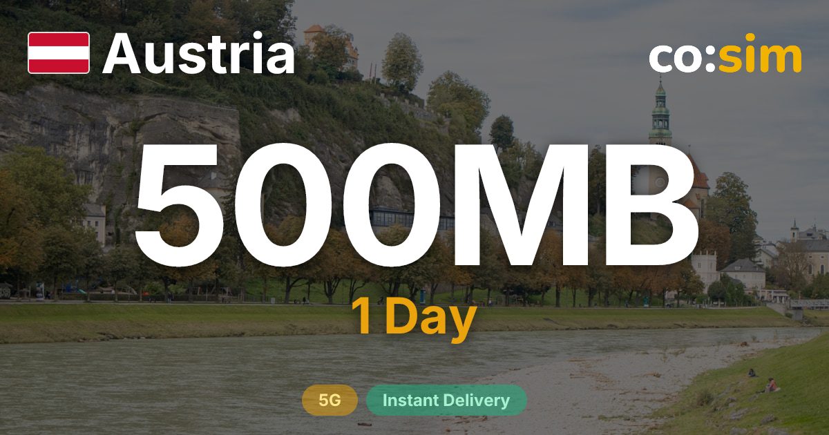 Austria eSIM — 500MB+∞