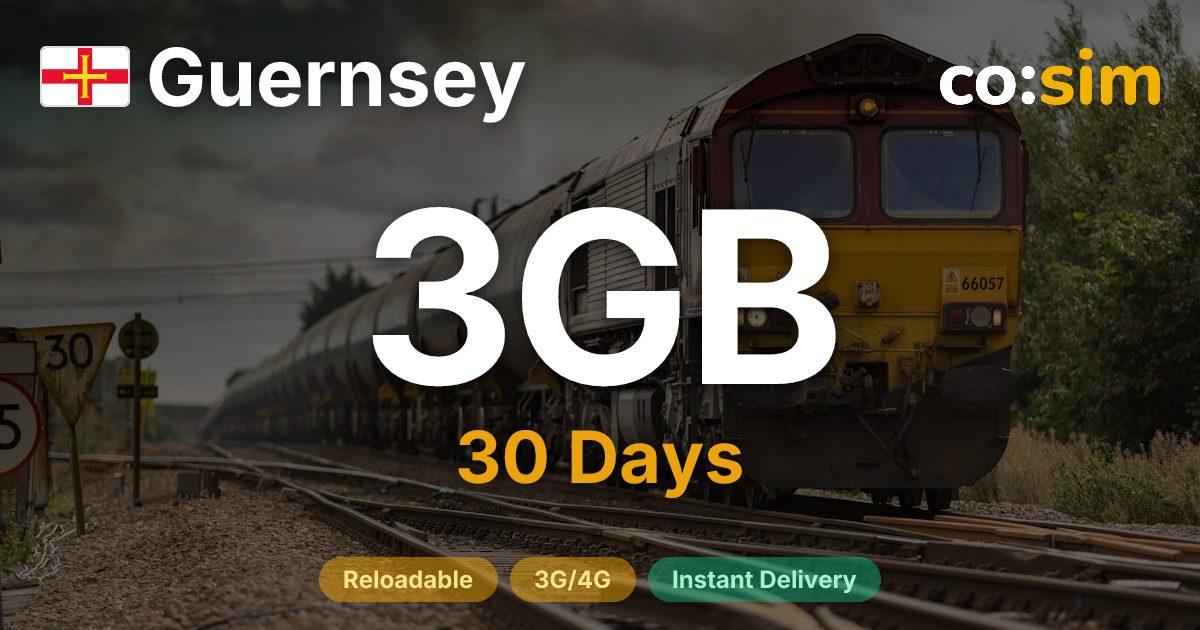 Guernsey eSIM — 3GB