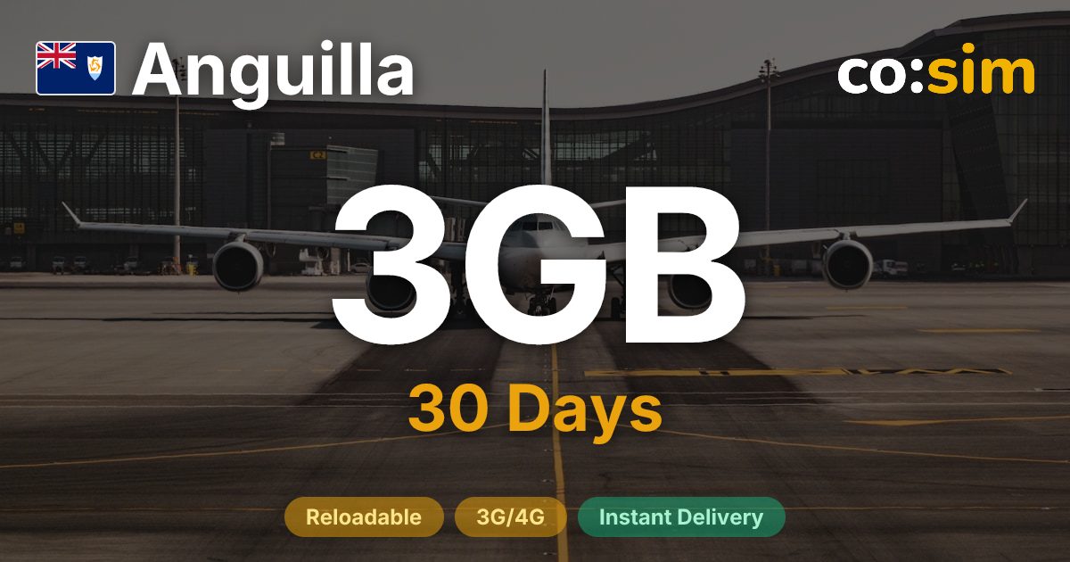 Anguilla eSIM — 3GB