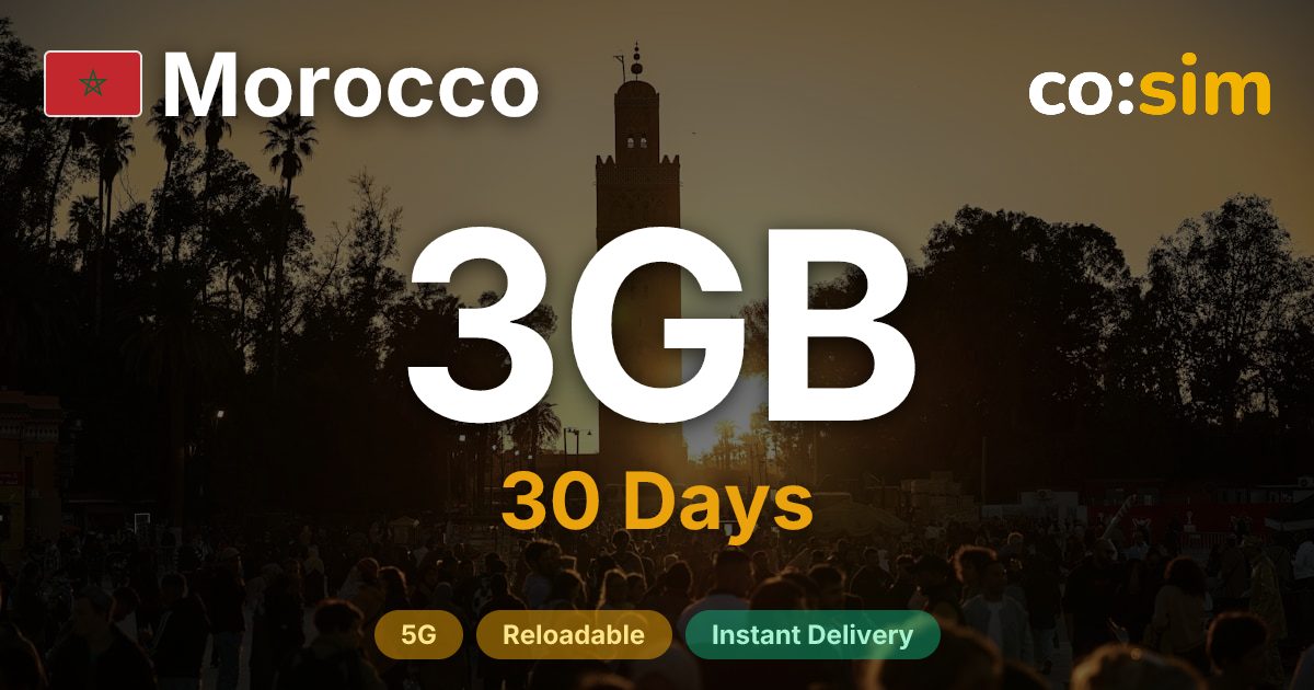 Morocco eSIM — 3GB